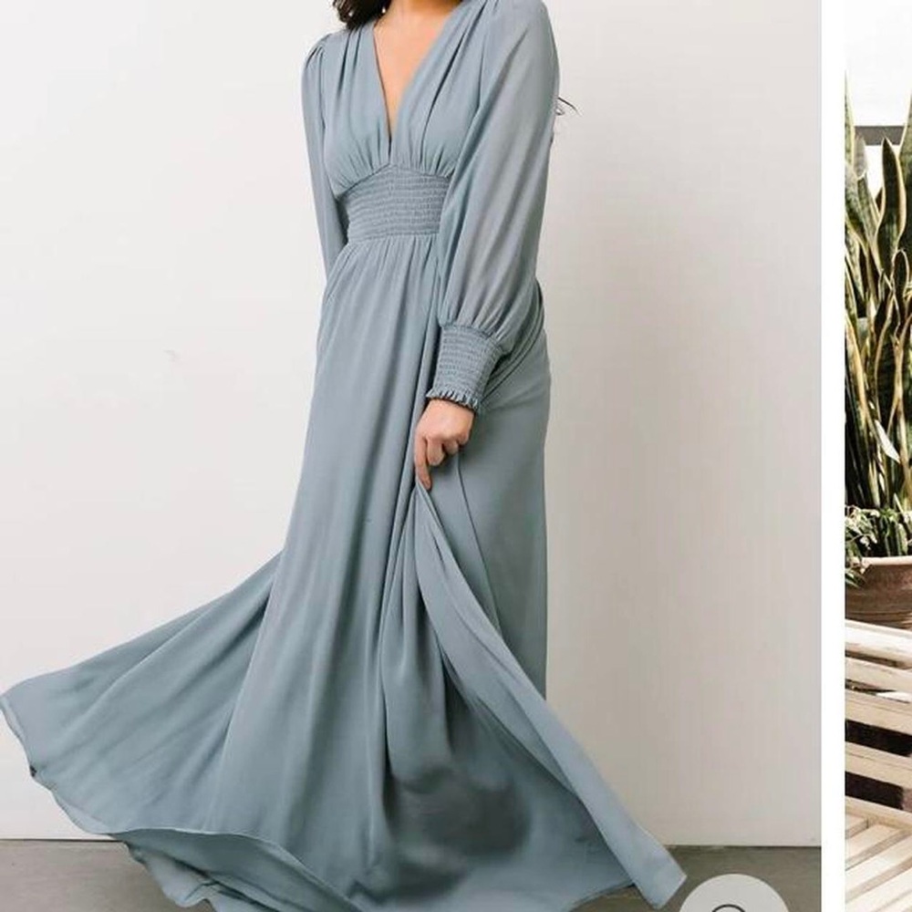 **SOLD** Olivia Blue Maxi Dress